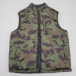 Weatherproof Vintage Men's Reversible Vest Camo Large Excellent